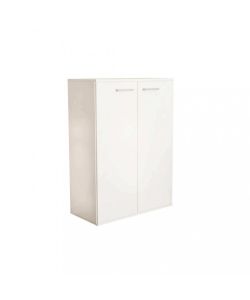 Cosma Mobiletto Bianco 2 Ante con 3 Ripiani 68x34x95 cm Moderno