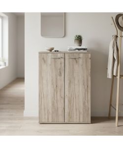 Cosma Mobiletto 2 Ante Olmo 68x34x95 cm Design Moderno Multiuso