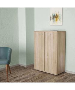Cosma Mobiletto 2 Ante Quercia Chiaro 68x34x95 cm Design Moderno