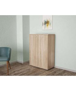 Cosma Mobiletto 2 Ante Quercia Chiaro 68x34x95 cm Design Moderno