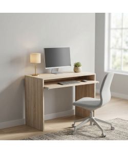 Cosma Scrivania Porta PC Quercia Chiaro 90x45x74 cm Design Moderno