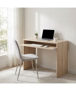 Cosma Scrivania Porta PC Quercia Chiaro 90x45x74 cm Design Moderno