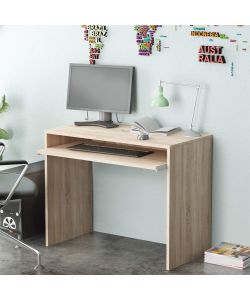 Cosma Scrivania Porta PC Quercia Chiaro 90x45x74 cm Design Moderno