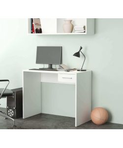 Cosma Porta PC Tom Bianco Rettangolare 90x45x74 cm con Cassetto
