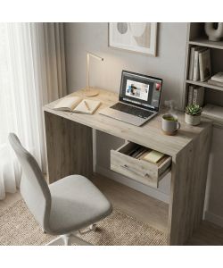 Cosma Scrivania Porta PC Olmo 90x45x74 cm Rettangolare Moderna con Cassetto