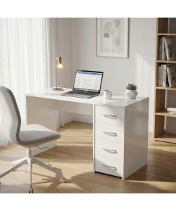 Cosma Porta PC Topaz Bianco 120x50x74 cm in Truciolato Rettangolare