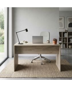 Cosma Scrivania Rettangolare Olmo 138,5x68x75h cm Moderna per Ufficio