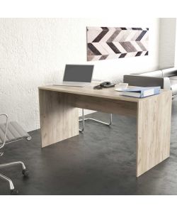 Cosma Scrivania Rettangolare Olmo 138,5x68x75h cm Moderna per Ufficio