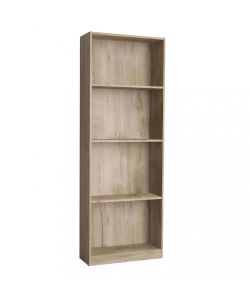 Cosma Libreria Moderna in Legno Rovere Grigio 58x25x165cm cm