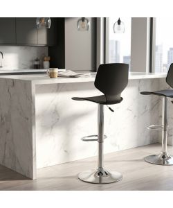 Cosma Sgabello Joshua Metallo Plastica Nero 39,5x44,5x58/78 cm