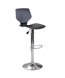 Cosma Sgabello Joshua Metallo Plastica Nero 39,5x44,5x58/78 cm