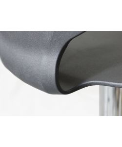 Cosma Sgabello Joshua Metallo Plastica Nero 39,5x44,5x58/78 cm