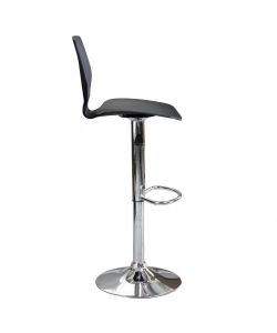 Cosma Sgabello Joshua Metallo Plastica Nero 39,5x44,5x58/78 cm
