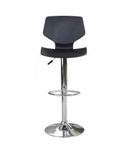 Cosma Sgabello Joshua Metallo Plastica Nero 39,5x44,5x58/78 cm