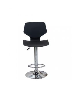Cosma Sgabello Joshua Metallo Plastica Nero 39,5x44,5x58/78 cm