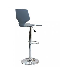 Cosma Sgabello Joshua Grigio Metallo e Plastica 39,5x44,5x58/78 cm