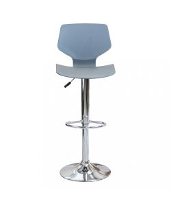 Cosma Sgabello Joshua Grigio Metallo e Plastica 39,5x44,5x58/78 cm