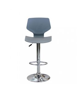 Cosma Sgabello Joshua Grigio Metallo e Plastica 39,5x44,5x58/78 cm
