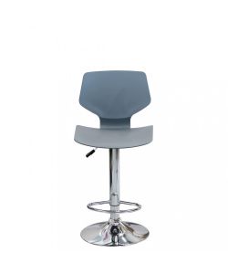 Cosma Sgabello Joshua Grigio Metallo e Plastica 39,5x44,5x58/78 cm