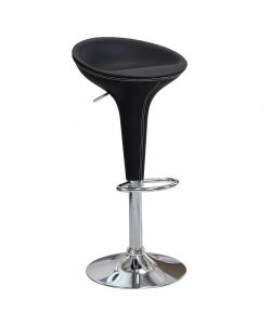 Cosma Sgabello Jago in Metallo e Plastica Nero 39,5x44,5x58/78 h