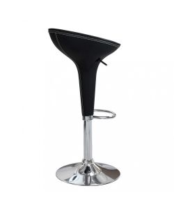 Cosma Sgabello Jago in Metallo e Plastica Nero 39,5x44,5x58/78 h