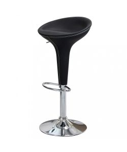 Cosma Sgabello Jago in Metallo e Plastica Nero 39,5x44,5x58/78 h