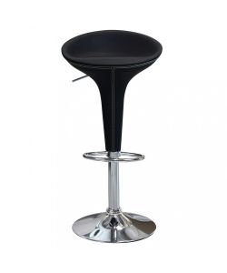 Cosma Sgabello Jago in Metallo e Plastica Nero 39,5x44,5x58/78 h
