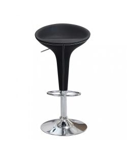 Cosma Sgabello Jago in Metallo e Plastica Nero 39,5x44,5x58/78 h