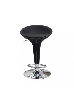 Cosma Sgabello Jago in Metallo e Plastica Nero 39,5x44,5x58/78 h
