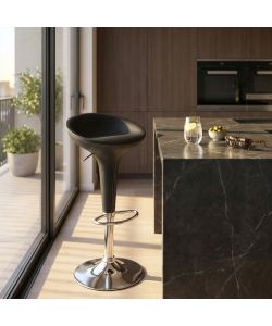 Cosma Sgabello Jago Grigio in Metallo e Plastica 39,5x44,5x58/78 cm