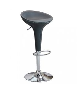 Cosma Sgabello Jago Grigio in Metallo e Plastica 39,5x44,5x58/78 cm