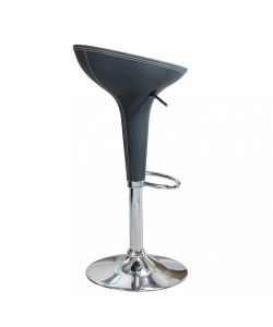 Cosma Sgabello Jago Grigio in Metallo e Plastica 39,5x44,5x58/78 cm