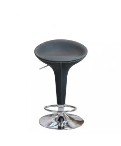 Cosma Sgabello Jago Grigio in Metallo e Plastica 39,5x44,5x58/78 cm