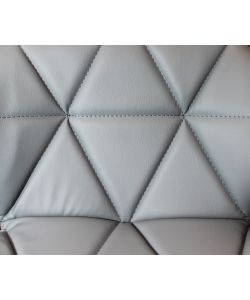 Cosma Sgabello Manuel Grigio in Metallo/Ecopelle 48x44x85/106 cm