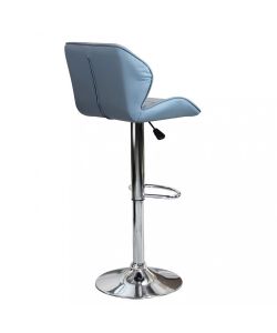 Cosma Sgabello Manuel Grigio in Metallo/Ecopelle 48x44x85/106 cm