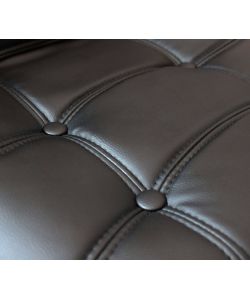 Cosma Sgabello Flynn Nero in Ecopelle 59x55x95/116 cm Metallo Moderno