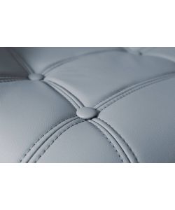 Cosma Sgabello Flynn Grigio Metallo/Ecopelle 59x55x95/116 cm Moderno