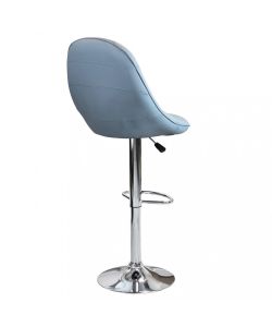 Cosma Sgabello Flynn Grigio Metallo/Ecopelle 59x55x95/116 cm Moderno