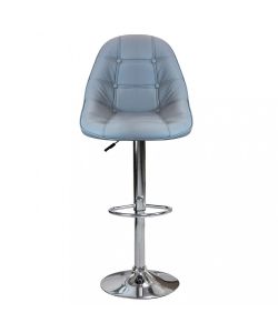 Cosma Sgabello Flynn Grigio Metallo/Ecopelle 59x55x95/116 cm Moderno