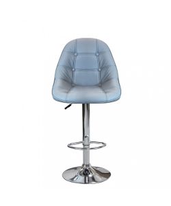 Cosma Sgabello Flynn Grigio Metallo/Ecopelle 59x55x95/116 cm Moderno