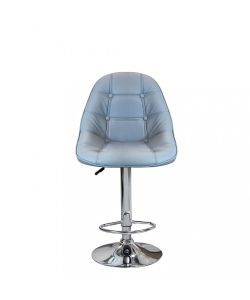 Cosma Sgabello Flynn Grigio Metallo/Ecopelle 59x55x95/116 cm Moderno