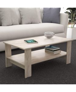 Cosma Tavolino Salotto Pino Chiaro 100x55x41 cm Moderno Rettangolare