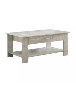 Cosma Tavolino da Salotto Myrto Grigio Effetto Cemento 110x60x44 cm