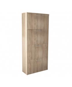 Cosma Scarpiera Moderna 4 Ante a Ribalta Olmo Chiaro 59x25x140 cm