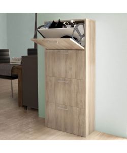 Cosma Scarpiera Moderna 4 Ante a Ribalta Olmo Chiaro 59x25x140 cm