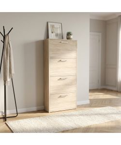 Cosma Scarpiera 4 ante a ribalta Pino chiaro 59x25x140 cm moderna