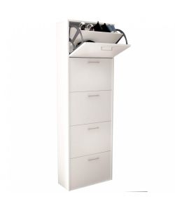 Cosma Scarpiera moderna 5 ante ribalta Bianco 59x25x172 cm salvaspazio