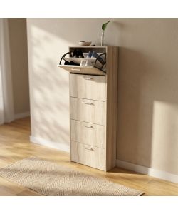 Cosma Scarpiera 5 Ante a Ribalta Olmo Chiaro 59x25x172 cm Moderna