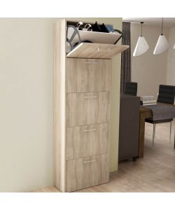 Cosma Scarpiera 5 Ante a Ribalta Olmo Chiaro 59x25x172 cm Moderna