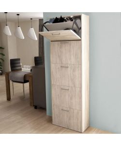 Cosma Scarpiera 5 Ante a Ribalta Pino Chiaro 59x25x172 cm Moderna